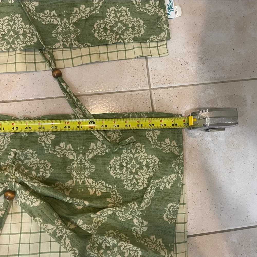 Better Homes And Gardens Green Patterned Curtains